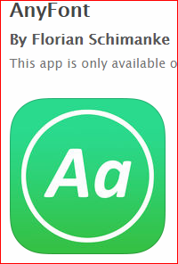 Anyfont app icon